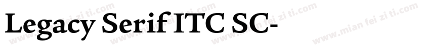 Legacy Serif ITC SC字体转换